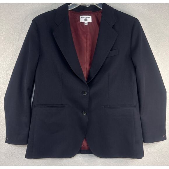 Ines de la Fressange Collab UNIQLO Blazer Jacket XL Wool Elegant Chic Designer - Picture 1 of 11